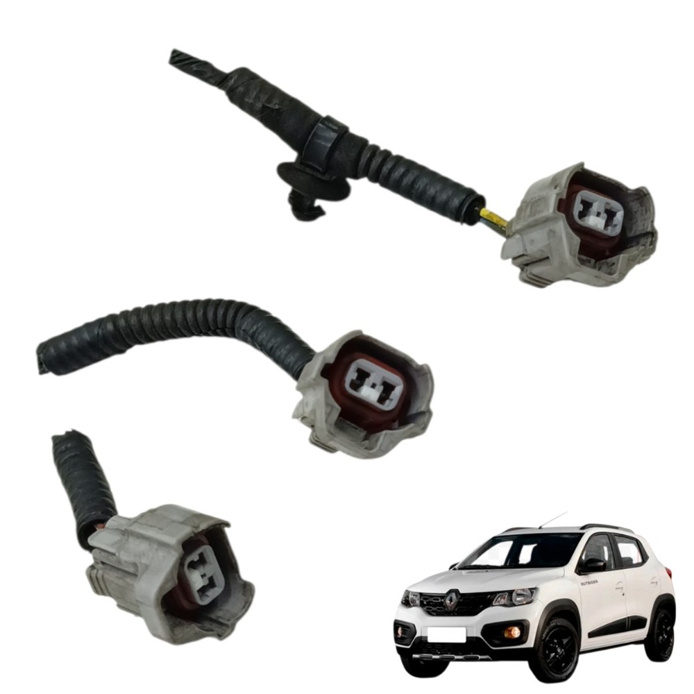 Jogo Plug Conector Bico Injetor Renault Kwid 2018 2019 2020