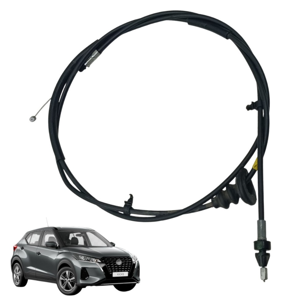Cabo aço abertura capô nissan kicks 2024 2023 2022 2021