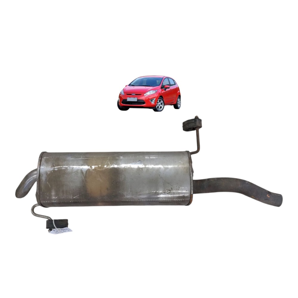 Escapamento Silencioso Abafador Ford New Fiesta 2015 2016 17 1