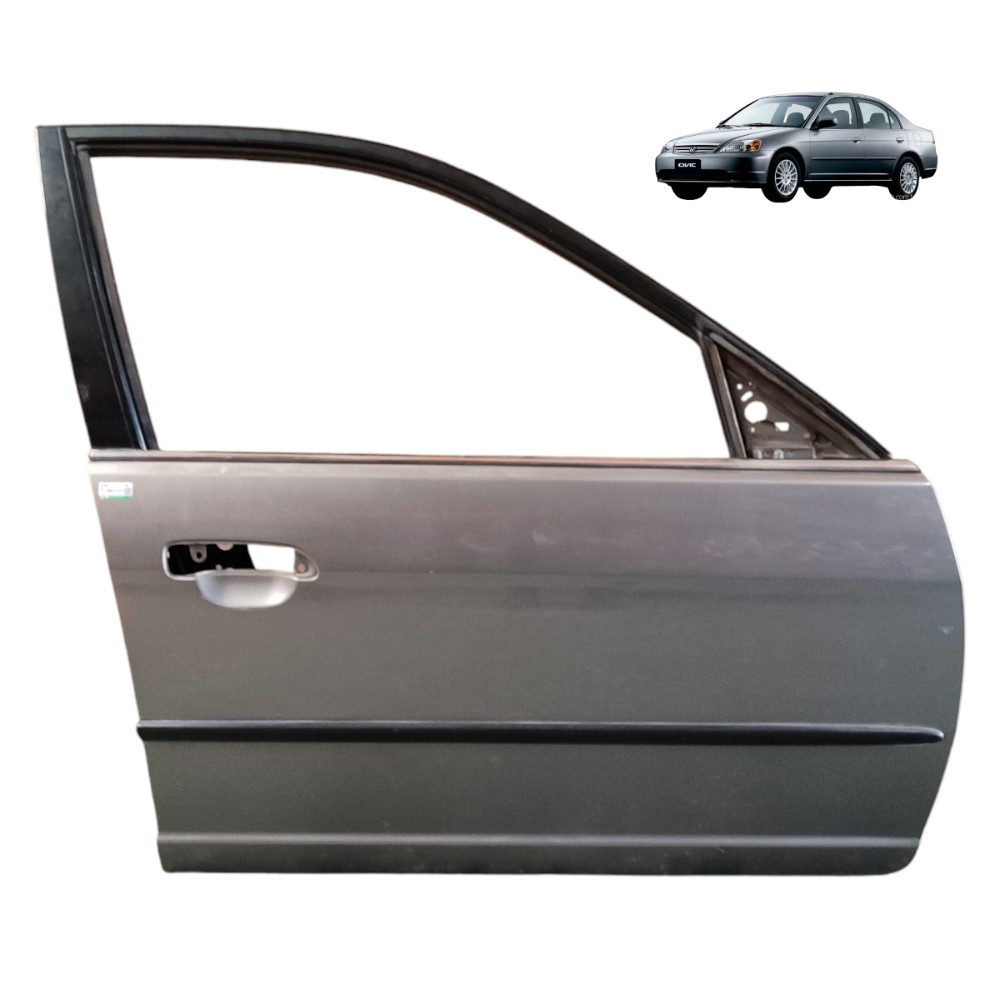 Porta Dianteira Direita Honda Civic G7 2001 2002 03 04 05 06 Dianteira Direita Cinza 1
