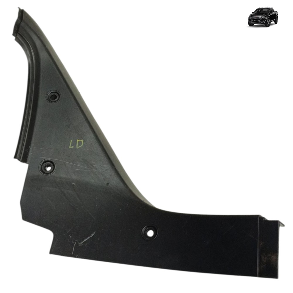 Acabamento Caçamba Direito Fiat Toro 2017 2018 2019 20 Preto