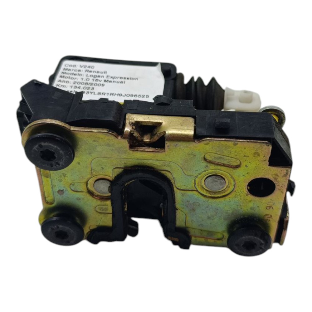 Fechadura porta dianteira esquerda Renault Logan 2007 Á 2012 7