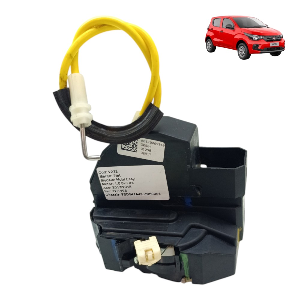 Fechadura Porta Traseira Esquerda Fiat Mobi 2017 2018 2019 1