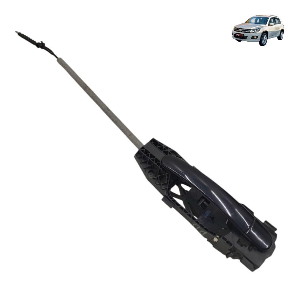 Maçaneta Externa Dianteira Direita Vw Tiguan 2011 2012 2013 Preto Dianteira 1