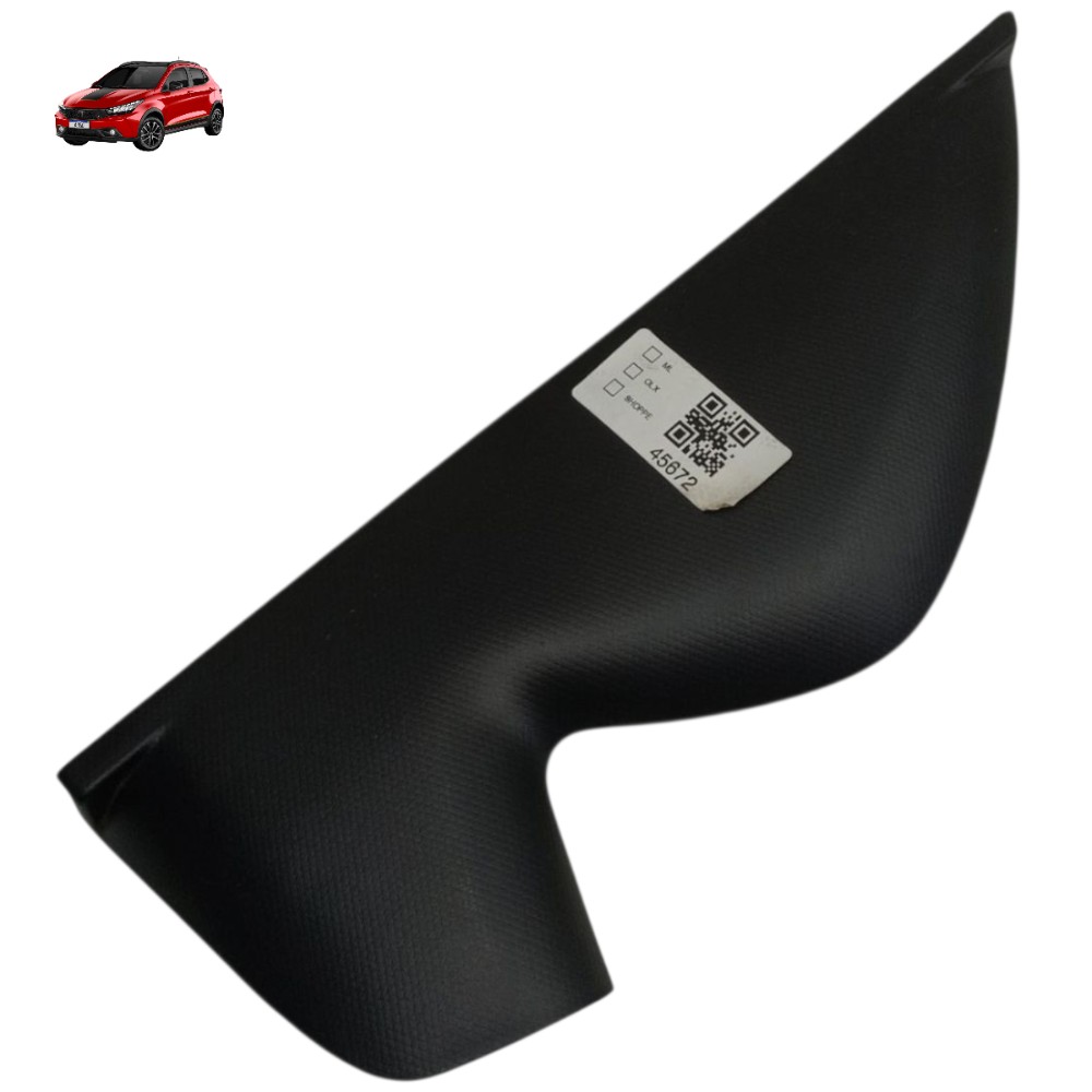 Acabamento Lateral Direito Painel Fiat Argo 2022 2021 2020 Preto Moldado 1