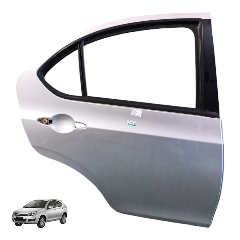 Porta Traseira Direita Jac J3 2011 2012 2013 2014 2015 2016 Traseira Direita Prata 1