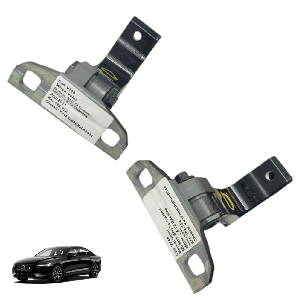 Par Dobradiça Porta Traseira Direita Volvo S60 T4 2011 2012 1