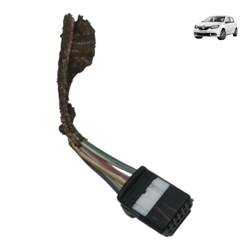 Plug conector botão retrovisor Renault Sandero Stepway 2016