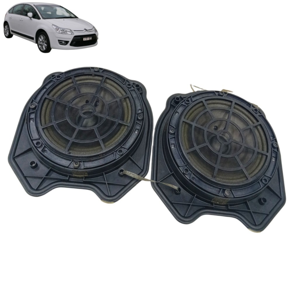 Par Alto Falante Porta Citroen C4 2013 2012 2011 2010 2009 Preto