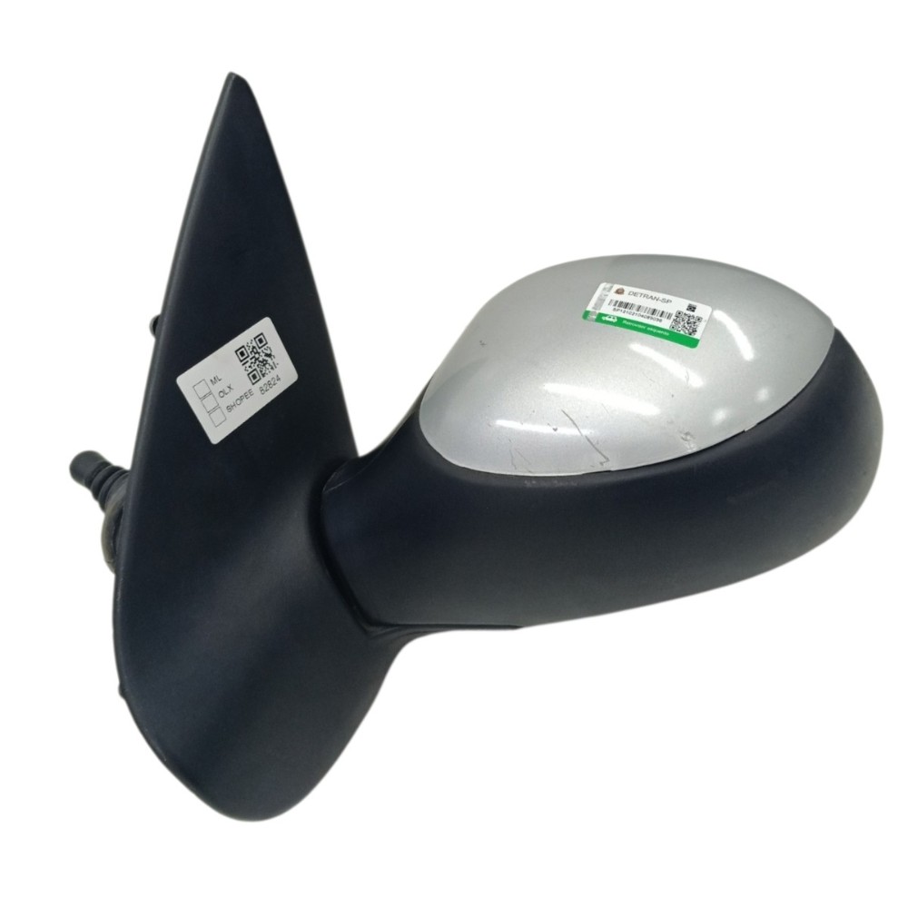 Retrovisor manual esquerdo sem espelho Peugeot 206 2007 2008 2