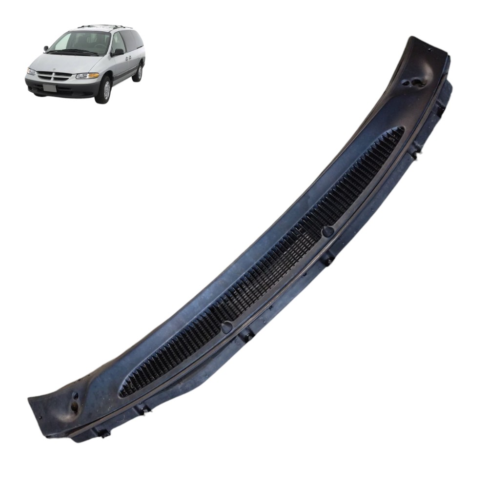Grade Churrasqueira Chrysler Grand Caravan 97 1998 1999 2000 Preto Plástico 1