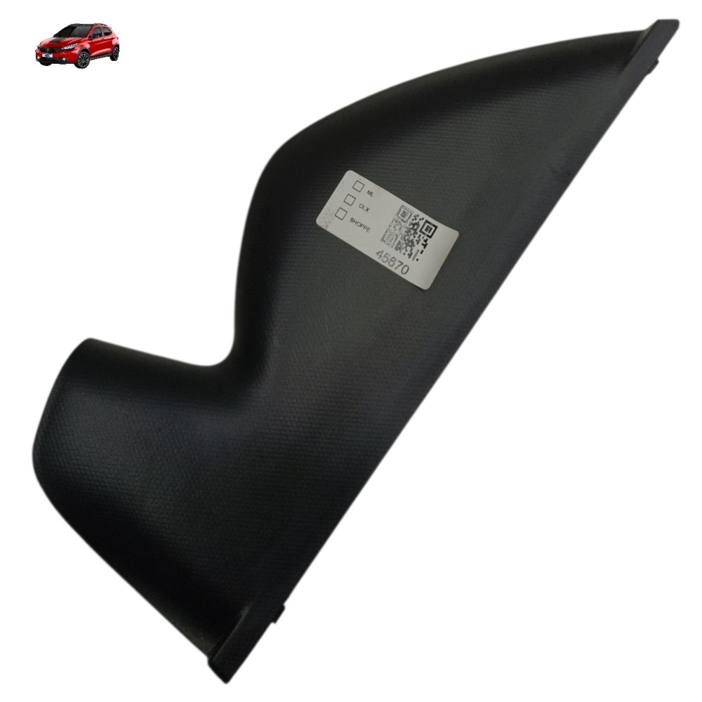 Acabamento Lateral Esquerdo Painel Fiat Argo 2022 2021 2020 Preto Moldado 1