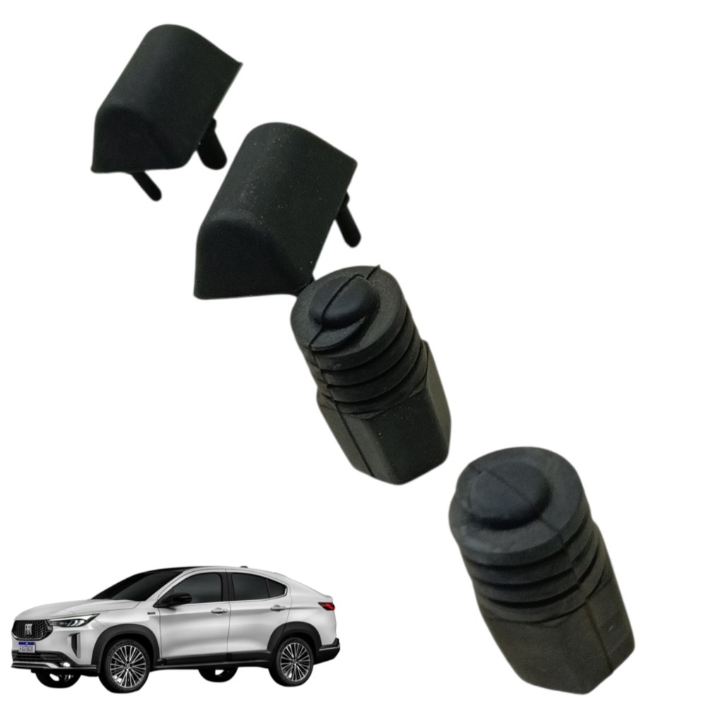 Jogo batente tampa traseira Fiat fastback 2023 2024 2025