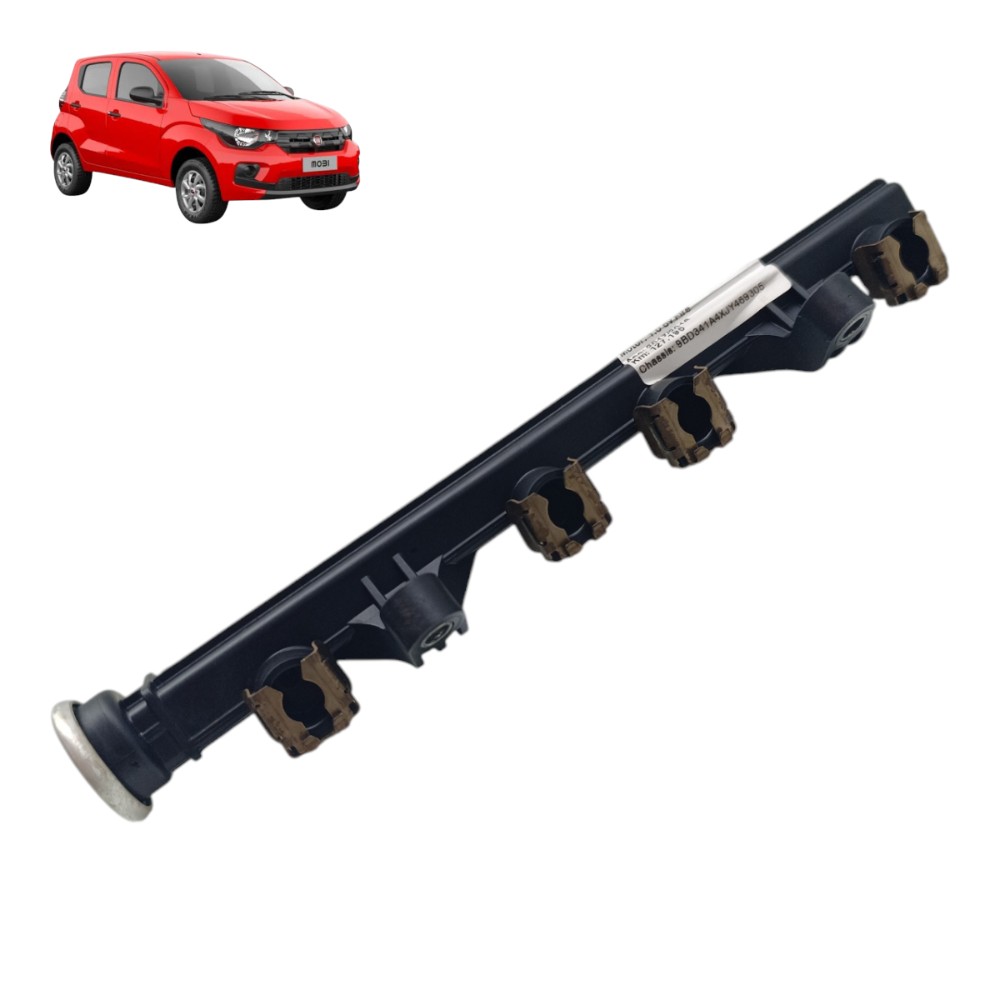 Flauta Bico Injetor Fiat Mobi 1.0 4cc 2017 2018 2019 2020 21 1