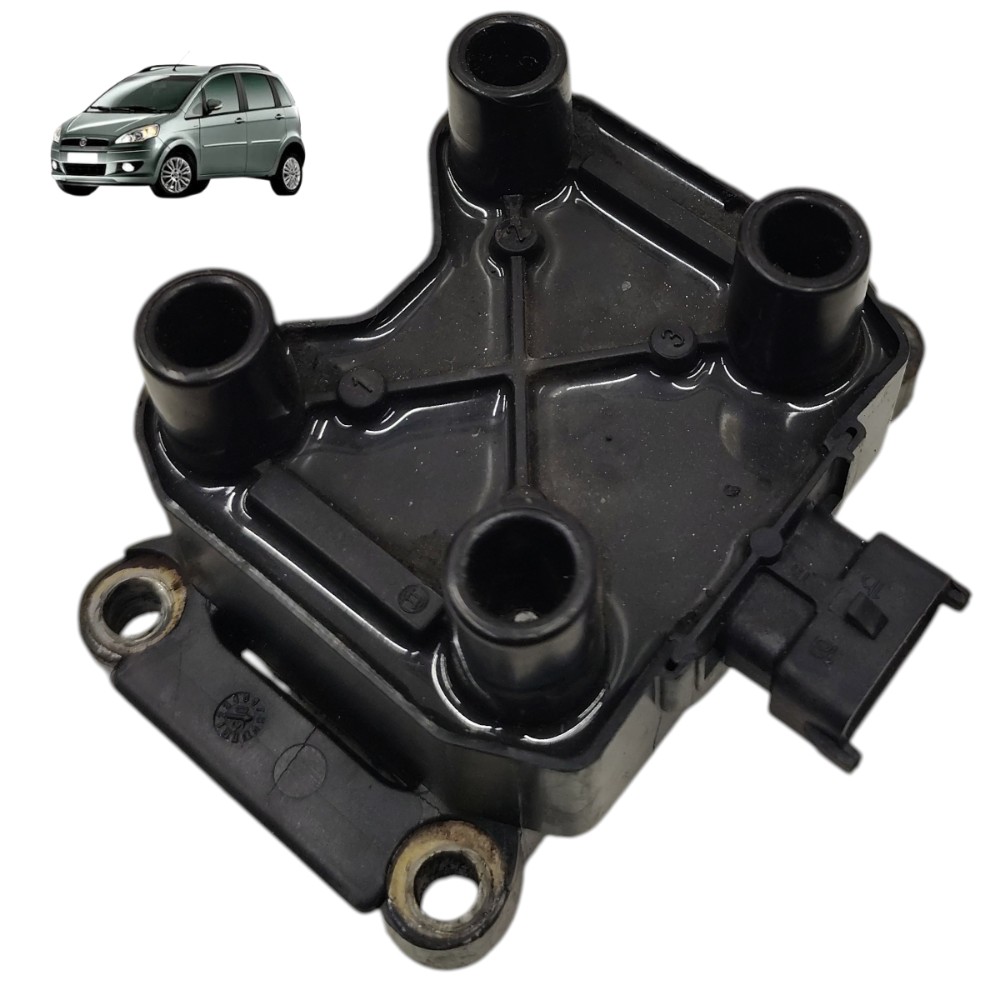 Bobina ignição Fiat Idea 1.4 Fire 2005 2006 2007 2008 2009 1