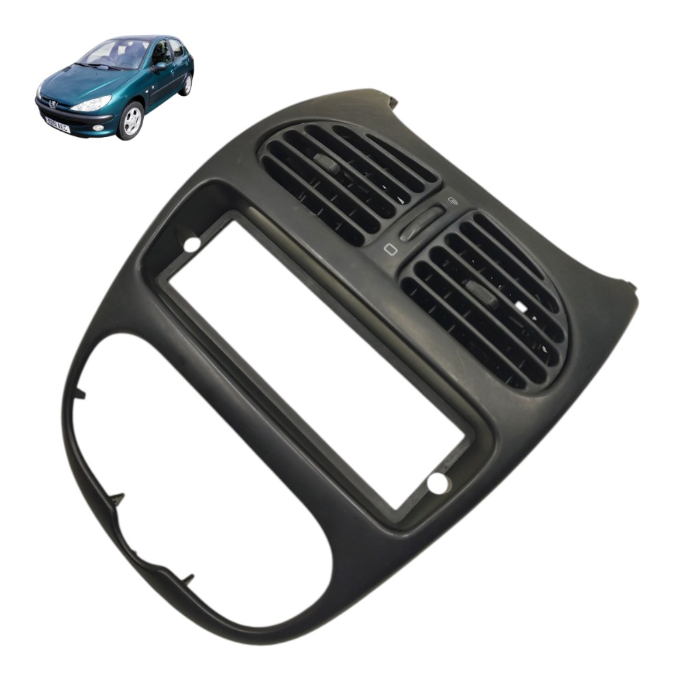 Moldura de fusor central painel Peugeot 206 2001 2002 2003 1