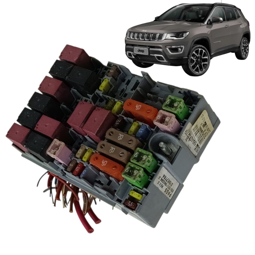 Caixa fusível jeep Compass 2.0 flex 2018 2019 2020 2021 2022