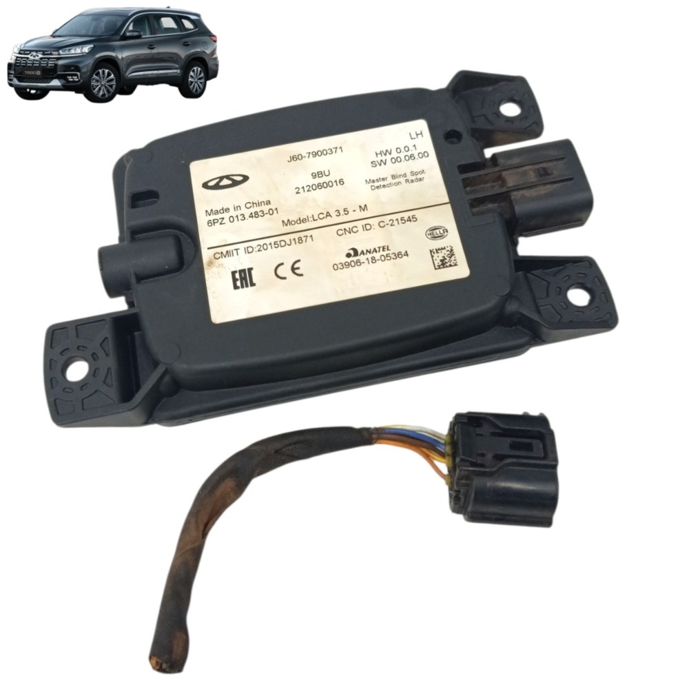 Sensor Ponto Cego Esquerdo Chery Tiggo 8 2024 2023 2022 Preto