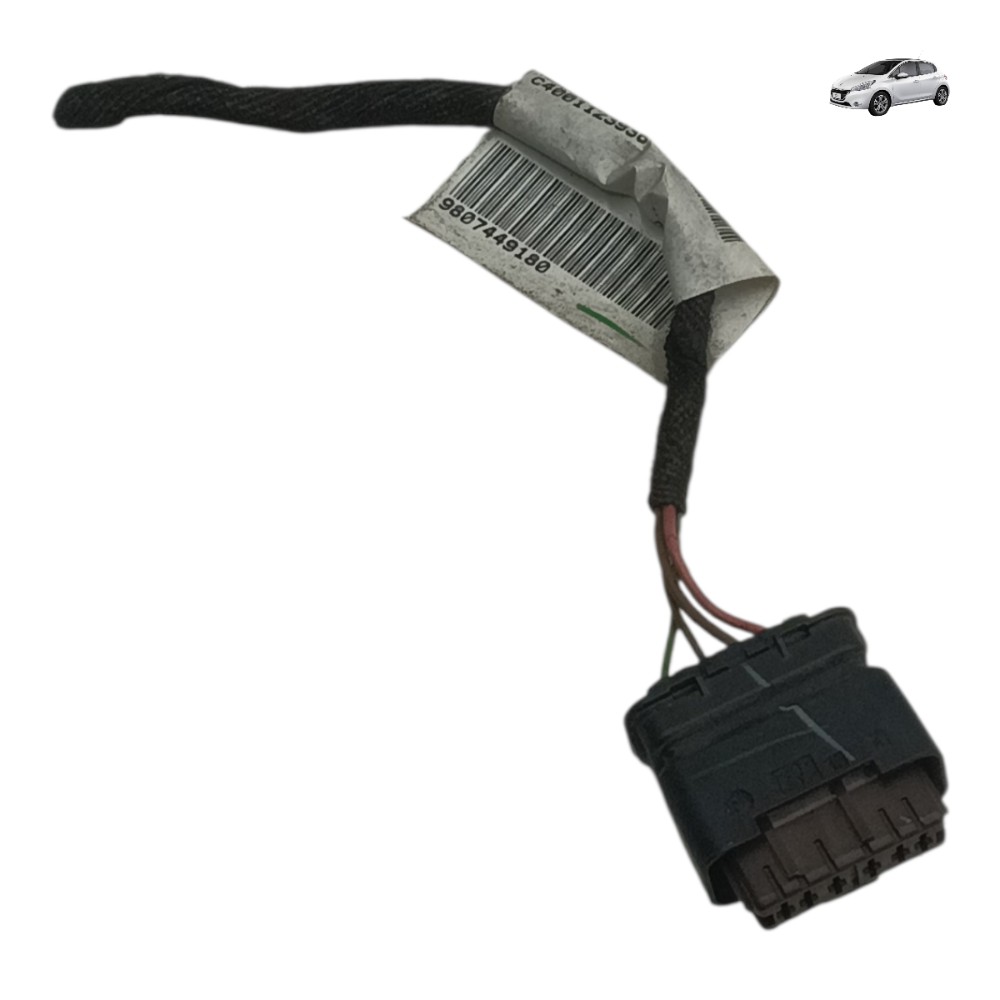 Plug Conector Fechadura Porta Traseira Peugeot 208 2014 2015 1