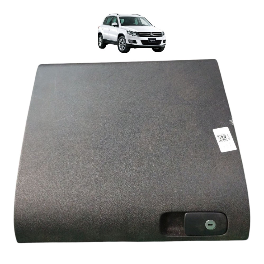 Tampa Porta Luvas Vw Tiguan 2011 2012 2013 2014 Cor Preto 1