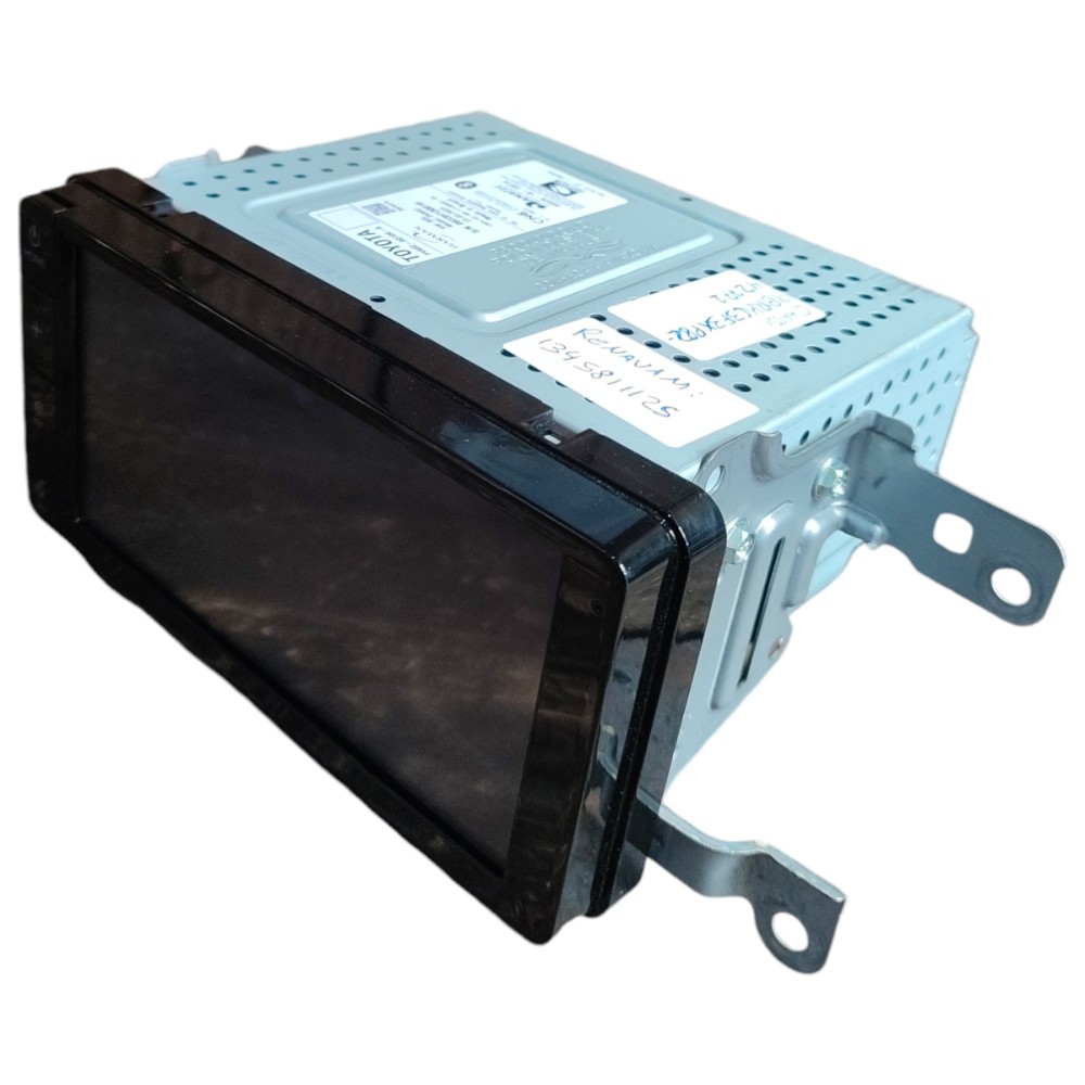Radio Som Multimídia Original Toyota Yaris 2024 2023 2022 21 Preto 2