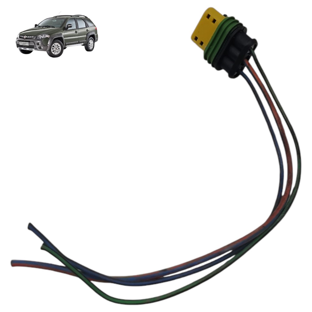 Plug conector bobina ignição Fiat Palio 1.8 8V motor Gm 2009 1