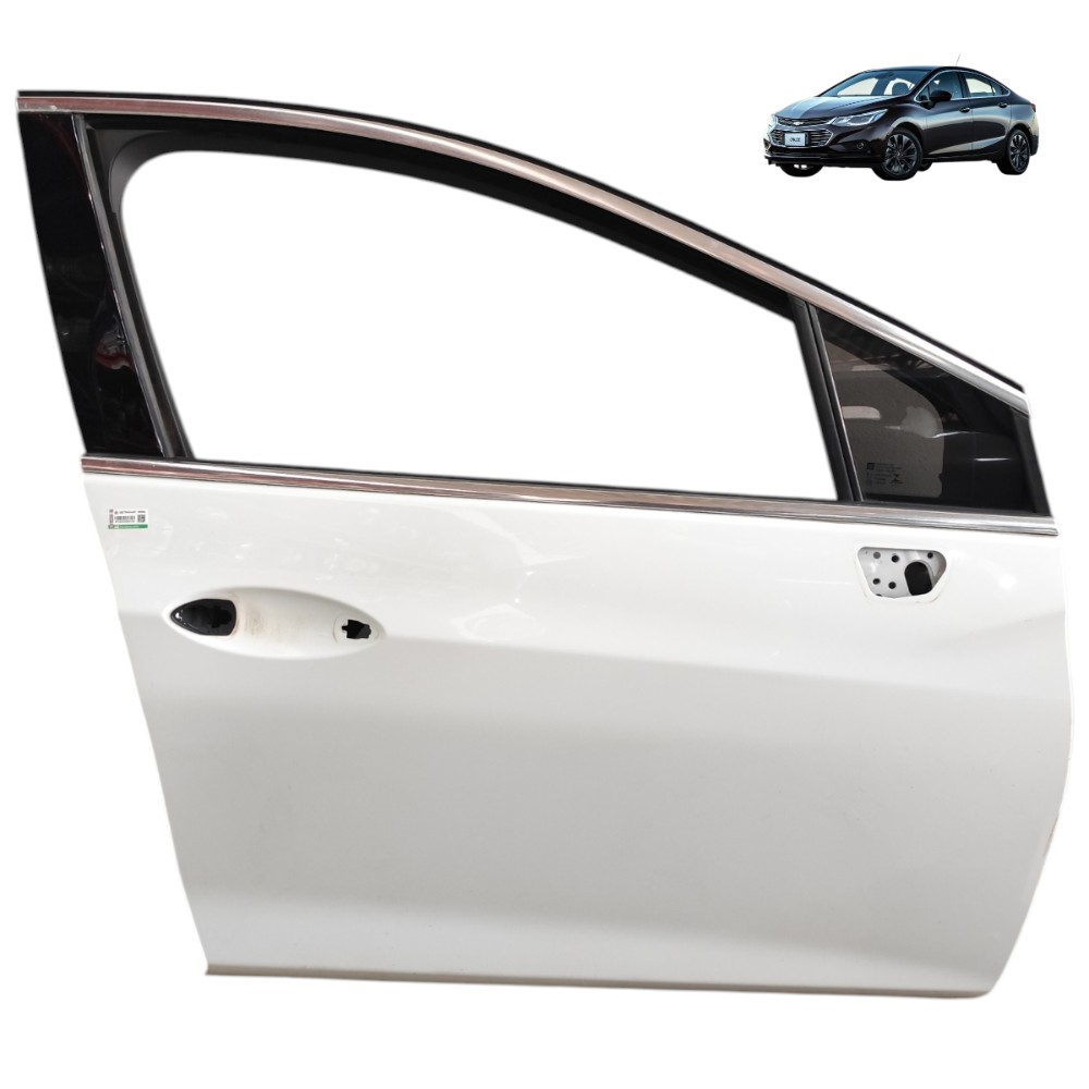 Porta Dianteira Direita Gm Cruze 2016 2017 2018 2019 2020 Dianteira Direito Branco 1