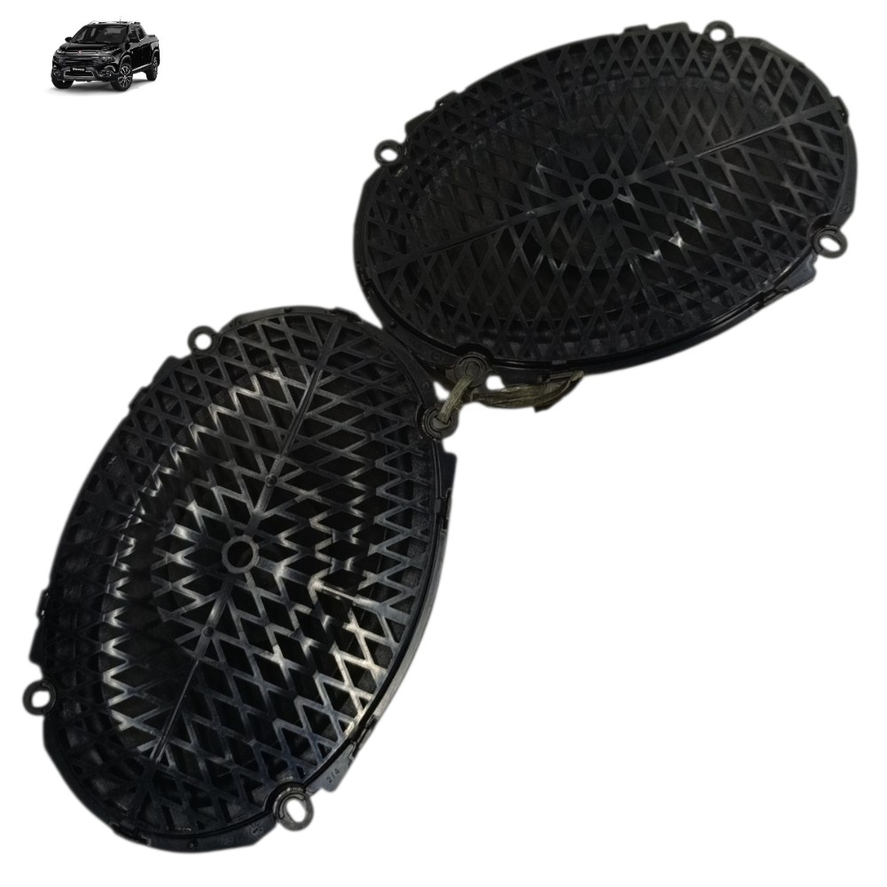 Par Alto Falante Porta Fiat Toro 2016 2017 2018 2019 2020 21 Preto 1