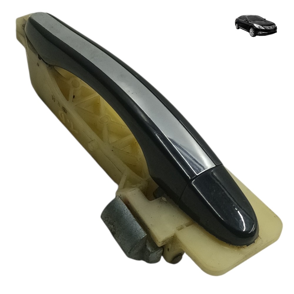 Maçaneta Externa Traseira Direita Hyundai Azera 2007 2008 Preto E Cromado Traseira 1
