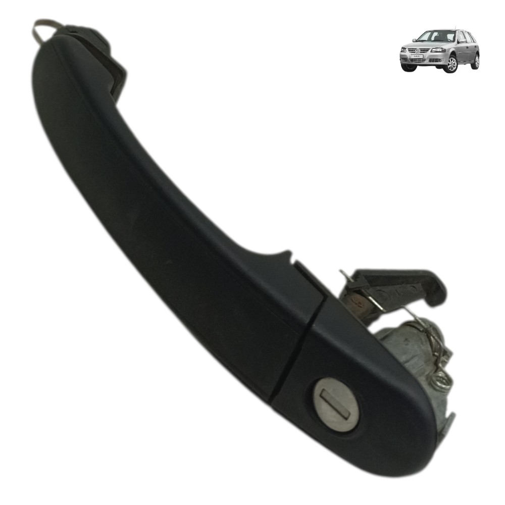 Maçaneta Externa Direito Vw Gol G4 2013 2012 2011 2010 Preto Dianteira 1