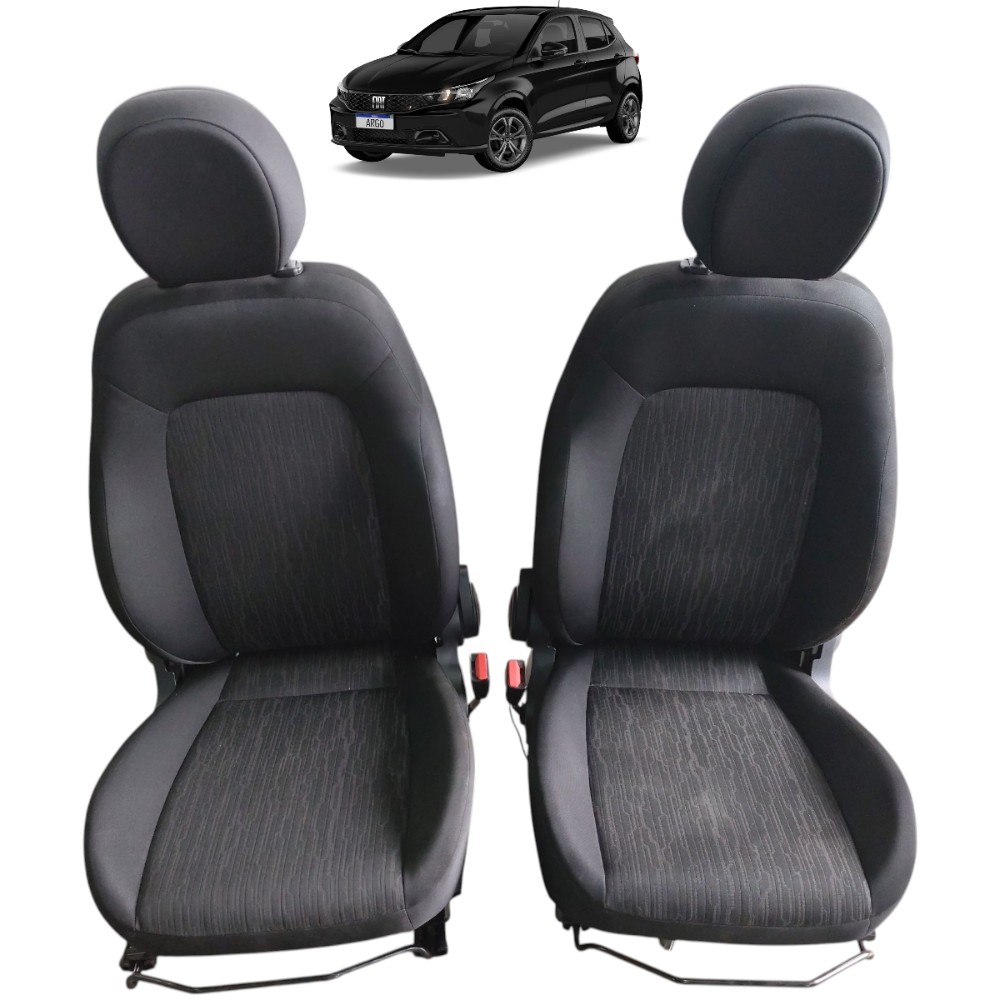 Par Banco Tecido Dianteiro Fiat Argo 2022 2021 2020 2019 18 – Preto 1
