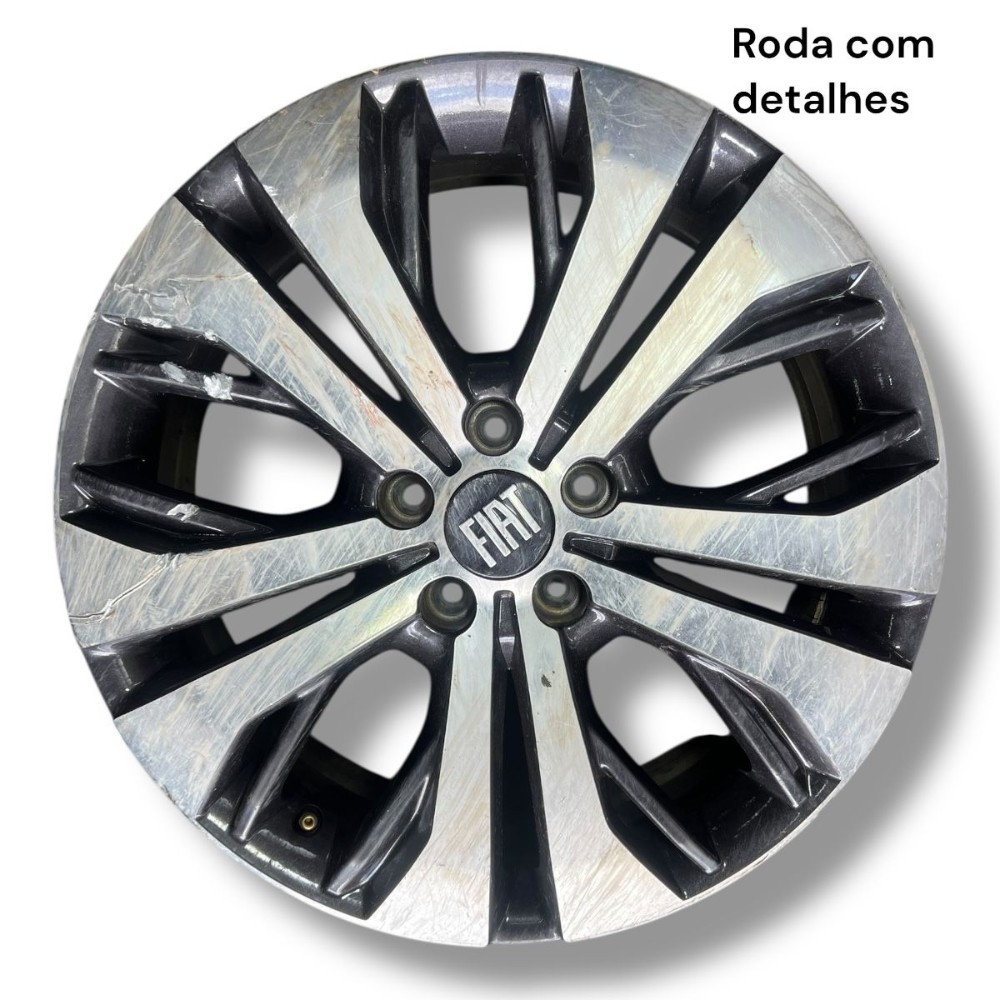 Jogo roda aro 18 com detalhes Fiat toro volcano 2024 2025 23 5