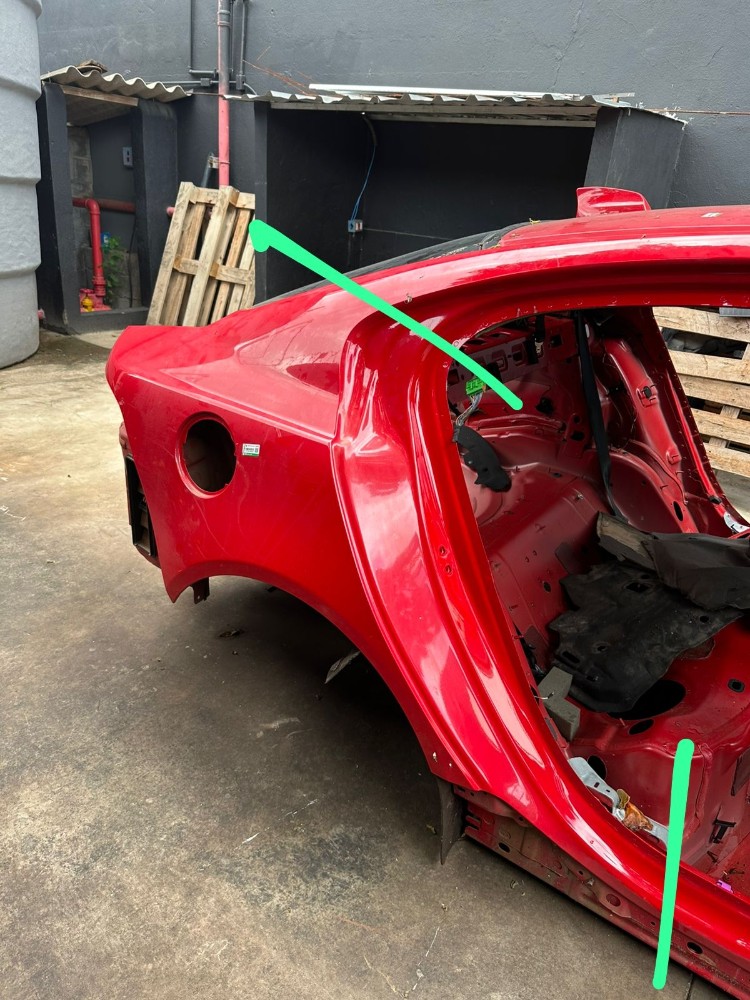 Lateral traseira direita carroceria Jaguar xe 2018 2019 3
