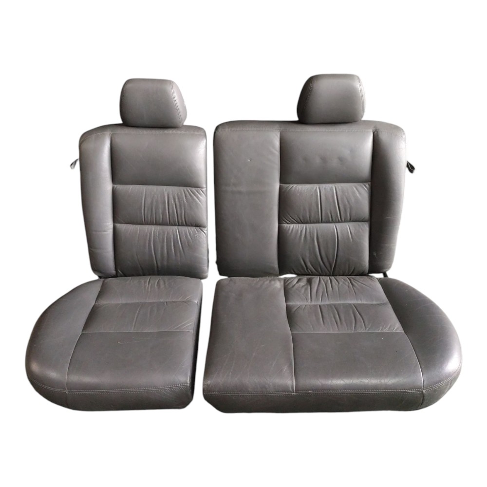 Jogo Banco Couro Ford Ecosport 2003 2004 2005 2006 2007 Cinza 7