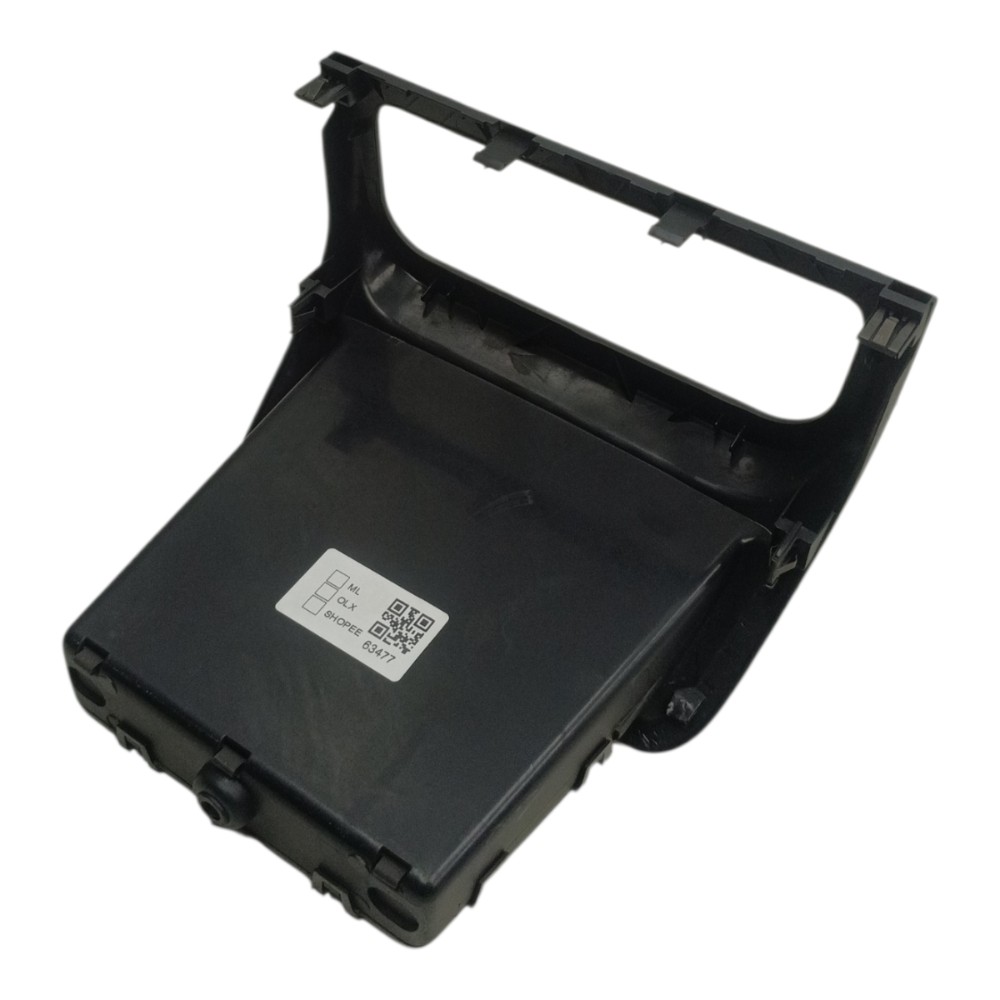 Moldura Comando Ar Porta Objeto Painel Vw Tiguan 2011 2012 Preto Moldado 3