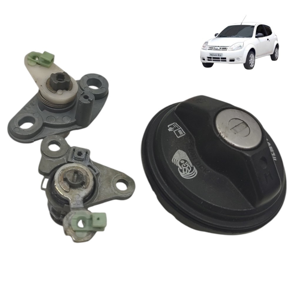 Kit Miolo Chave Porta Tampa Combustível Honda Fit 2004 2005 Preto L 2008 1