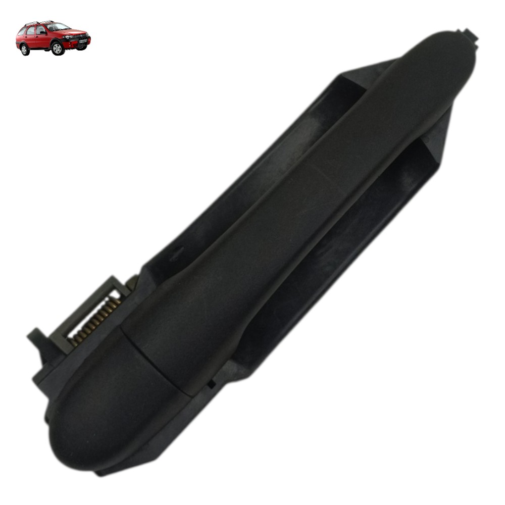 Maçaneta Externa Traseira Direita Fiat Palio 2005 2006 2007 Preto Traseira 1