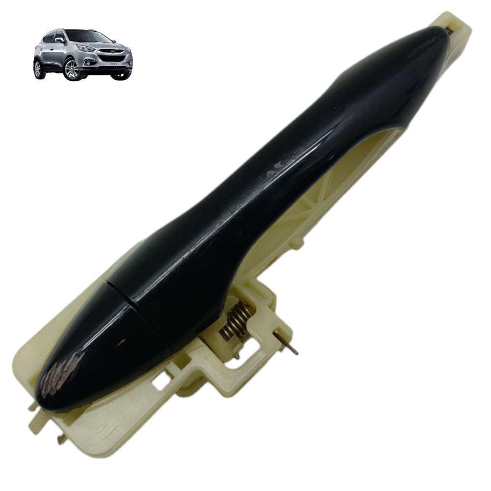 Maçaneta Externa Traseira Direita Hyundai Ix35 2011 2012 13 Preto Traseira 1