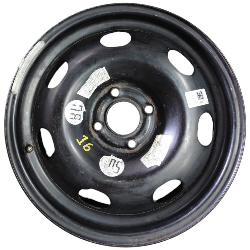 Roda Ferro Aro 16 4×108 Citroen C4 Peugeot 307 308 408 Preto