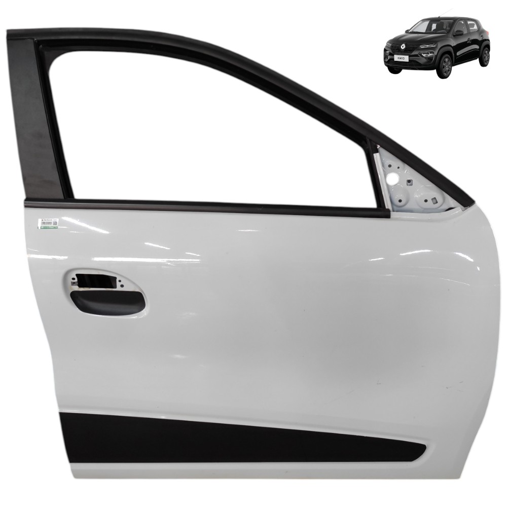 Porta Dianteira Direita Renault Kwid 2024 2023 2022 2021 Dianteira Direito Branco 1