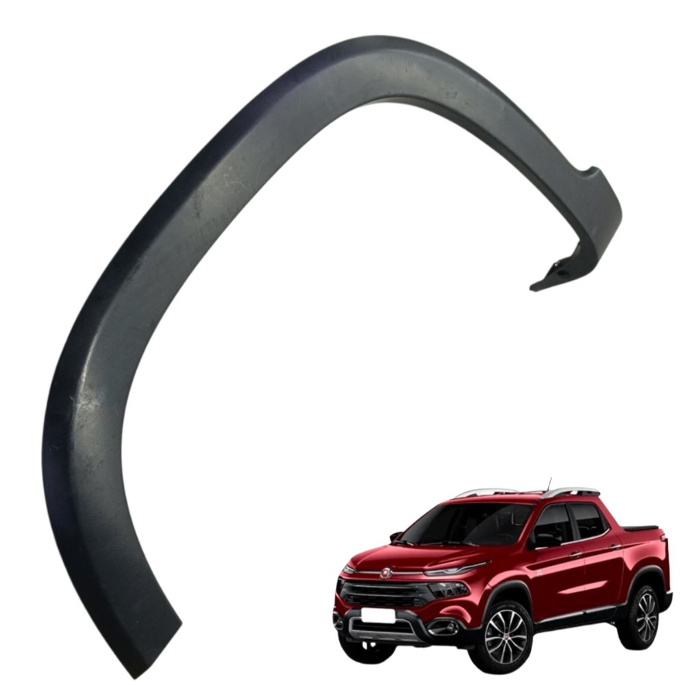 Acabamento Aplique Paralama Dianteiro Esquerdo Fiat Toro 21 Preto