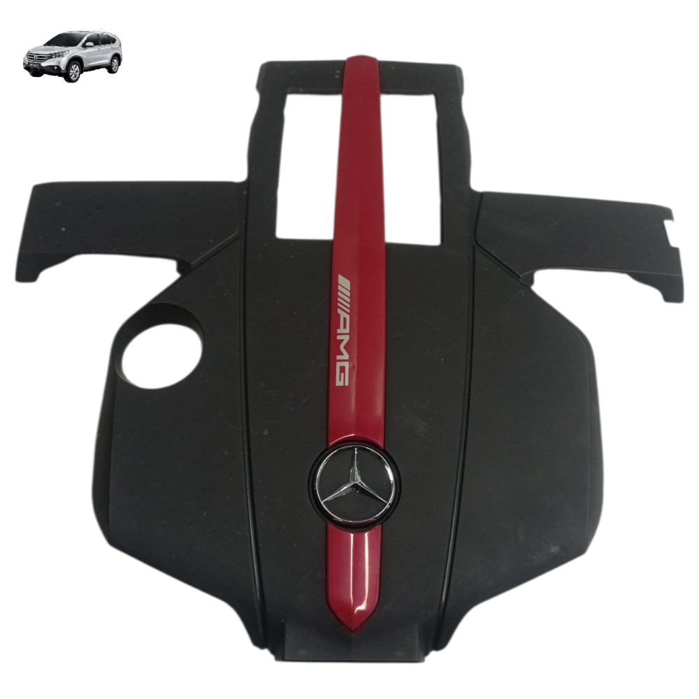 Capa Tampa Motor Mercedes Gle Amg 43 3.0 V6 2015 2016 2017 Preto E Vermelho 1
