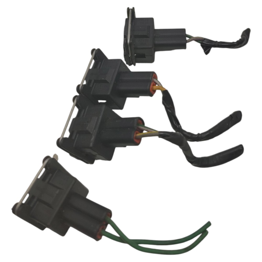 Jogo plug conector bico injetor ford ka 1.0 flex zetec 2008 3