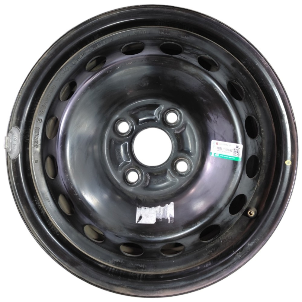 Roda ferro aro 14 4×100 linha toyota etios yaris corolla g9 1