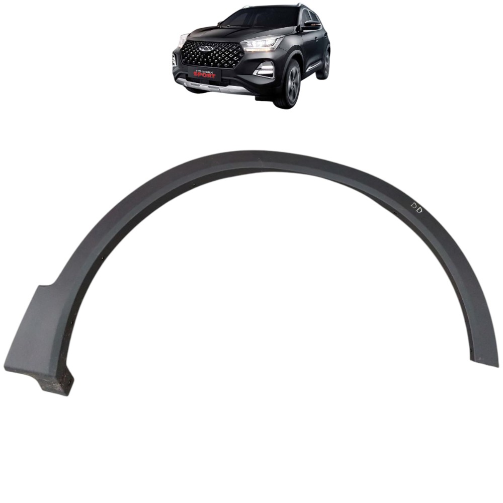 Moldura Paralama Dianteiro Direito Chery Tigto 5x 2025 2024 Preto 1