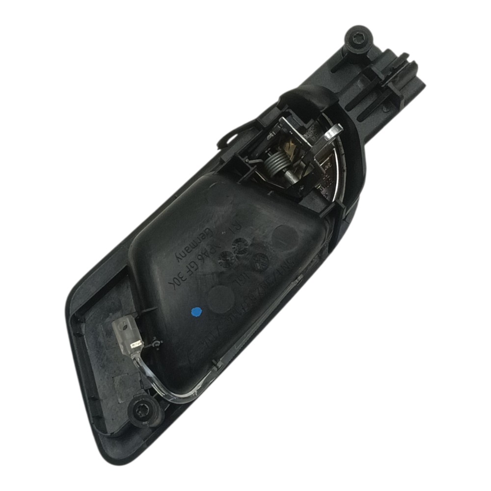 Maçaneta Interna Dianteira Direita Vw Tiguan 2011 2012 2013 Preto E Prata Dianteira 2
