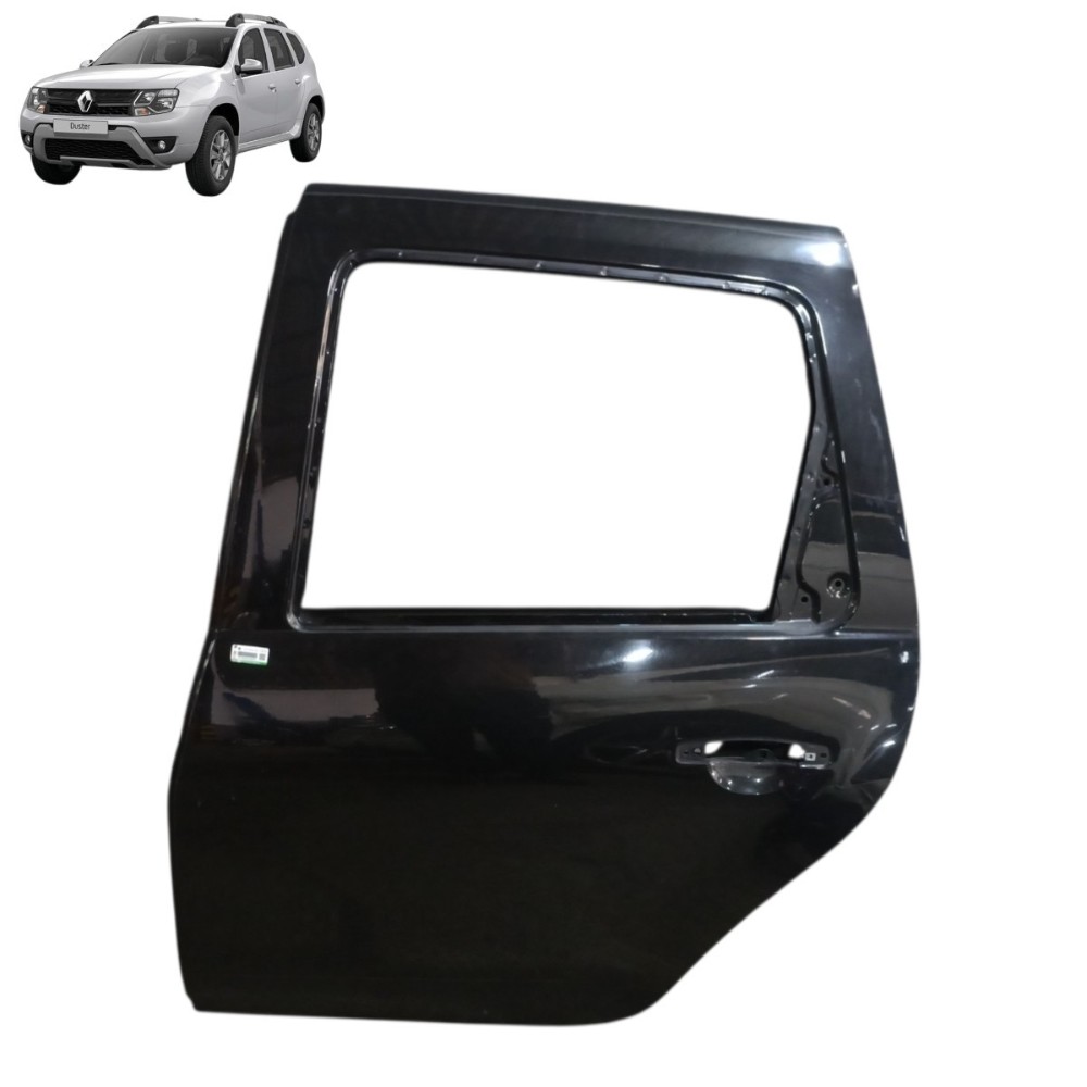 Porta Traseira Esquerda Renault Duster Oroch 2016 2017 2018 Traseira Esquerda Preto