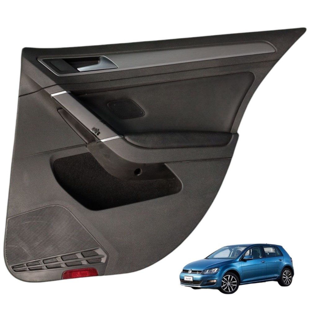 Forro Porta Traseira Direita Vw Golf Tsi 2015 Mk7 Preto 1