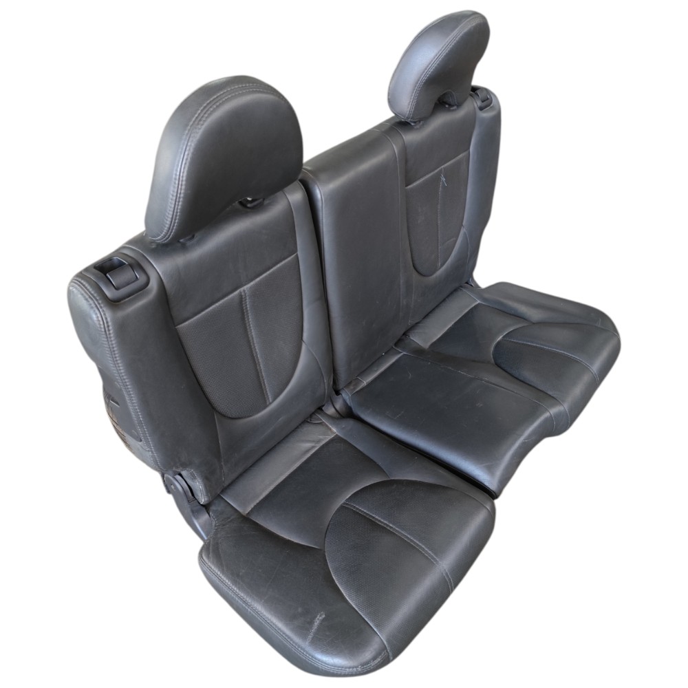 Banco Encosto Couro Traseiro Honda Fit 2003 2004 2005 2006 Cinza-escuro 3