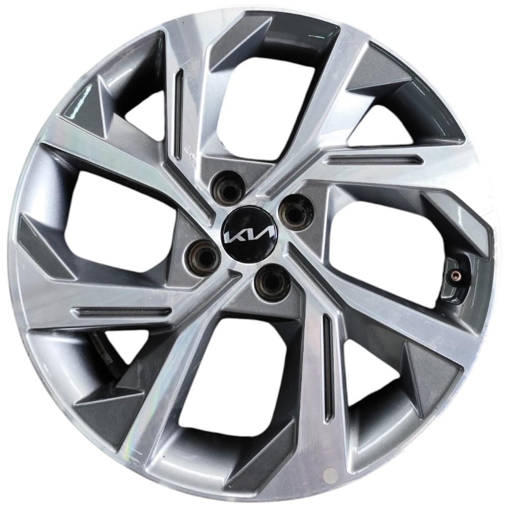 Jogo Roda Aro 17 4×100 Kia Stonic 2022 2023 2025 Cinza 5
